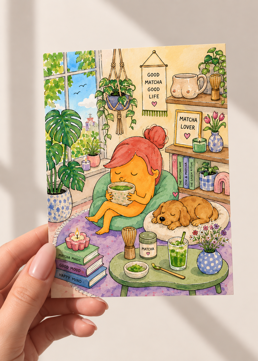 Postkarte "Matcha Lover"