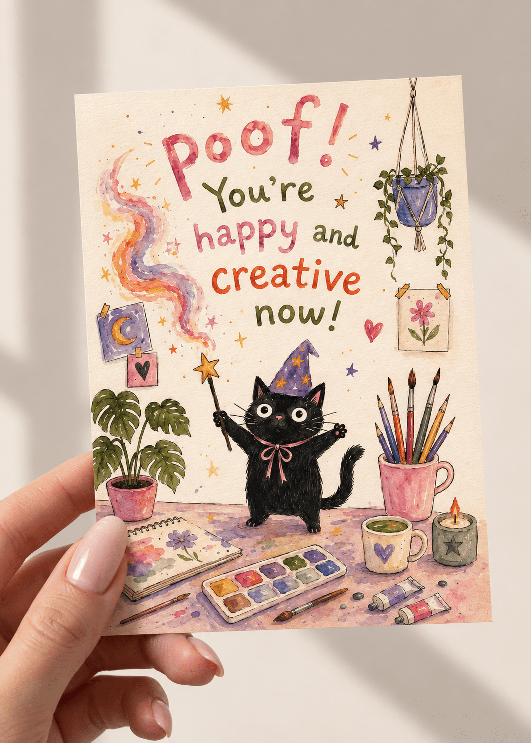 Postkarte "Magic Happy and creative"
